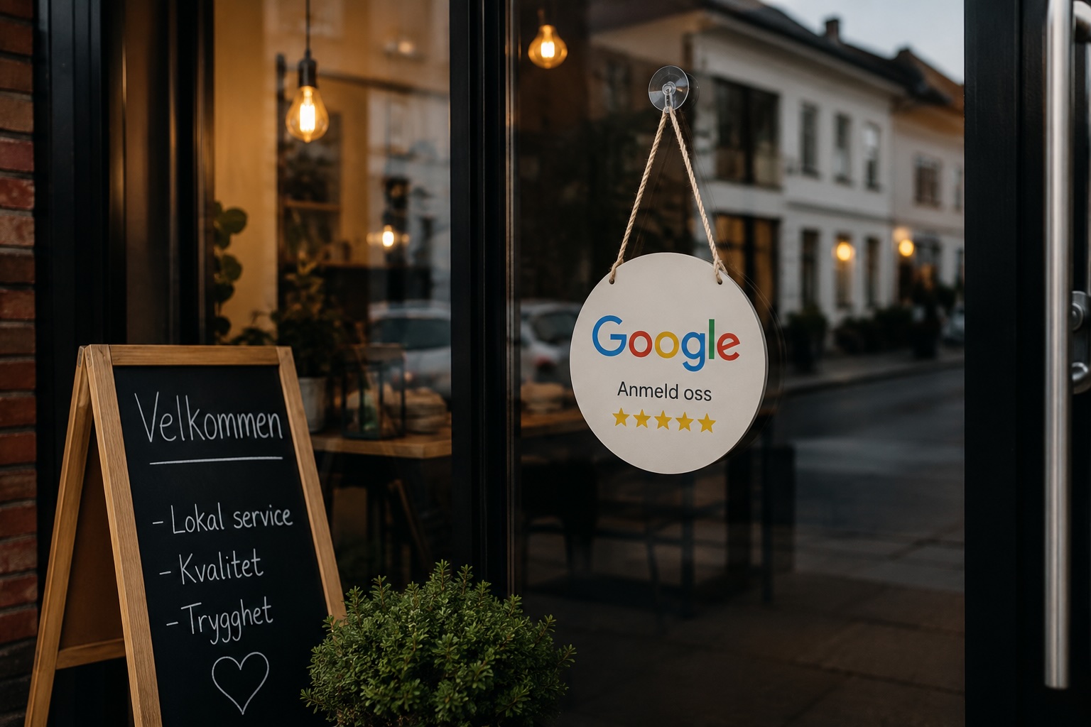 Velkommen til koselig cafe